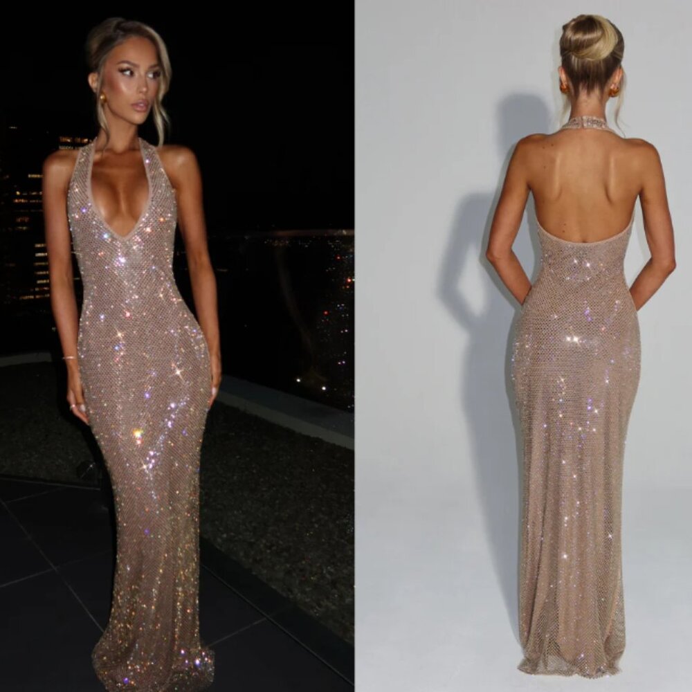 Babyboo STARLA MAXI DRESS - GOLD
